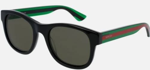 Gucci black front green - black,